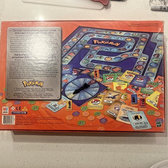 Pokemon Master Trainer Board Game Orange Box Milton Bradley 2005 (100% Complete) - Picture 4 of 4